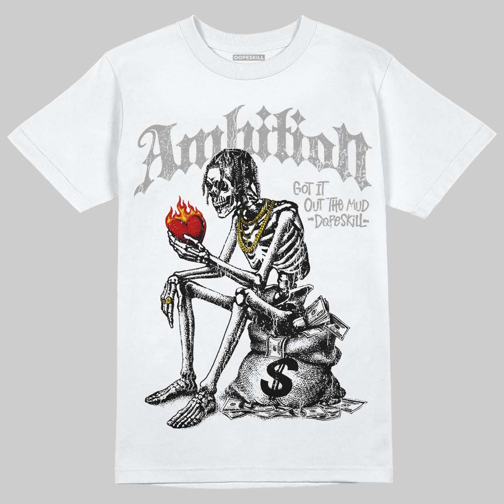 Grey Sneakers DopeSkill T-Shirt Ambition Graphic Streetwear - White