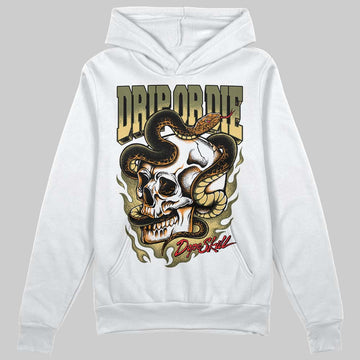 Olive Sneakers DopeSkill Hoodie Drip or Die Graphic Streetwear - White