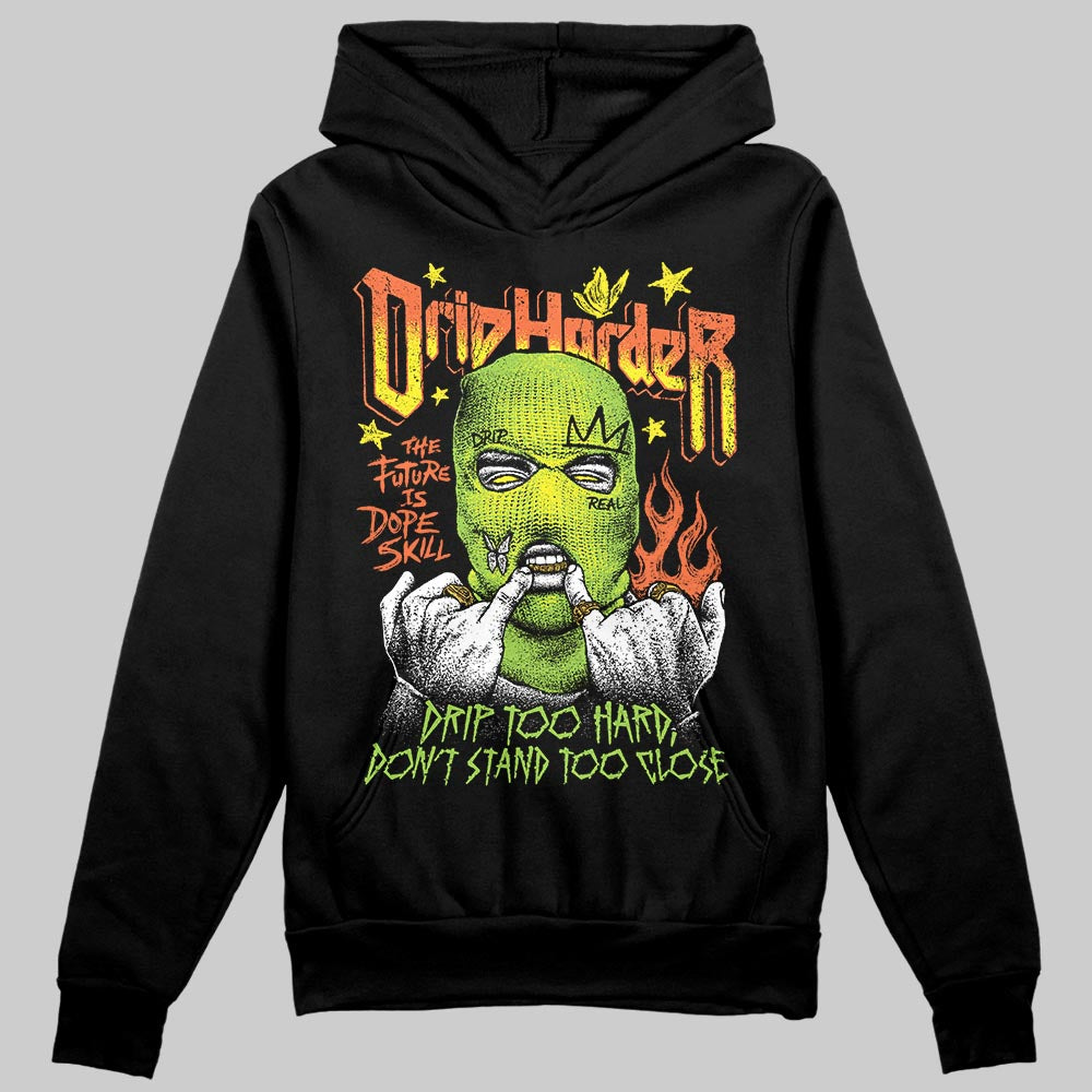 Neon Green Sneakers DopeSkill Hoodie Sweatshirt Drip Harder Graphic Streetwear - Black