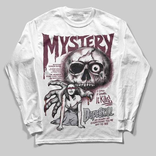 Jordan 5 Retro Burgundy (2023) DopeSkill Long Sleeve T-Shirt Mystery Ghostly Grasp Graphic Streetwear - White