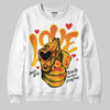 Yellow Sneakers DopeSkill Sweatshirt Love Shot Graphic Streetwear - White