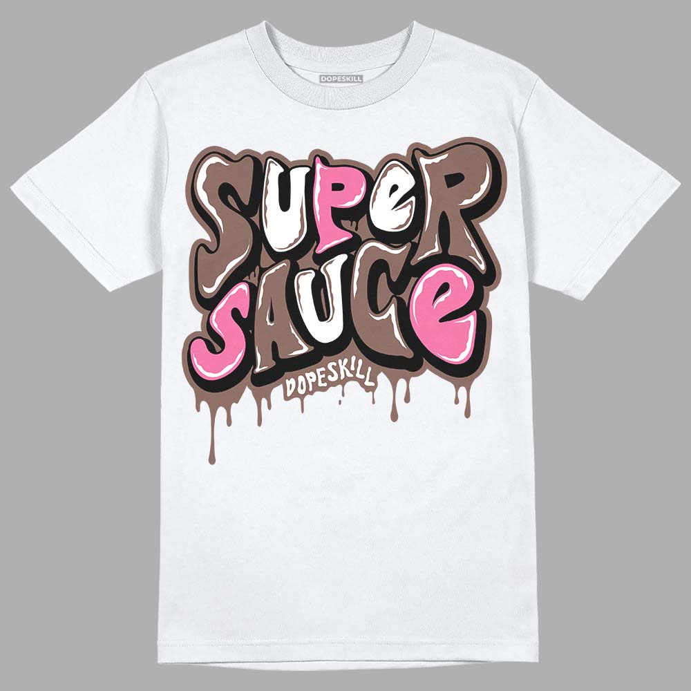 Dunk Low Smokey Mauve Playful Pink DopeSkill T-Shirt Super Sauce Graphic Streetwear - White