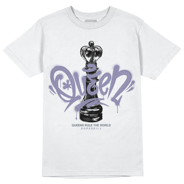 Jordan 5 Retro Low Indigo Haze DopeSkill T-Shirt Queen Chess Graphic Streetwear - White