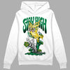 Jordan 5 “Lucky Green” DopeSkill Hoodie Sweatshirt Stay High Graphic Streetwear - White