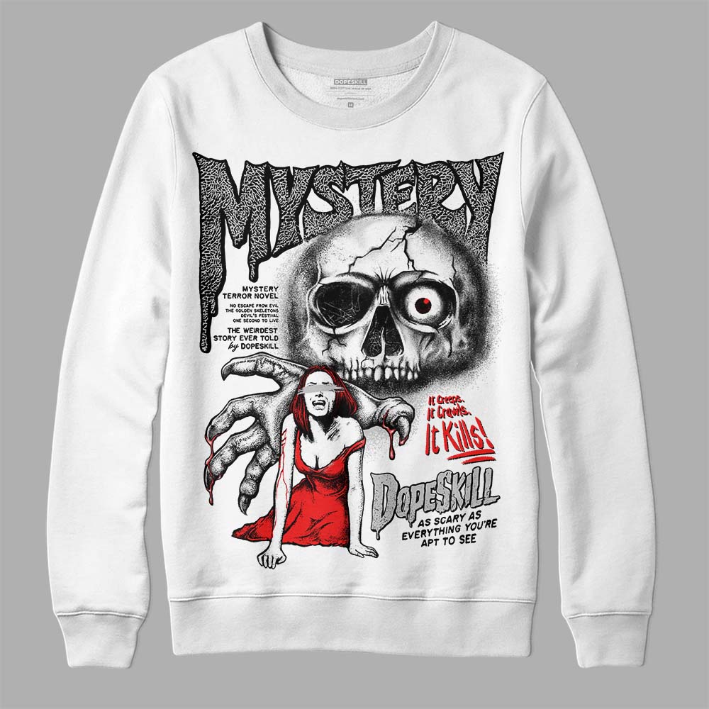 Jordan Spizike Low Bred DopeSkill Sweatshirt Mystery Ghostly Grasp Graphic Streetwear - White 