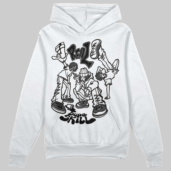 Jordan 4 “Black Cat” (2025) DopeSkill Hoodie Sweatshirt Real Y2K Players Graphic Streetwear - White
