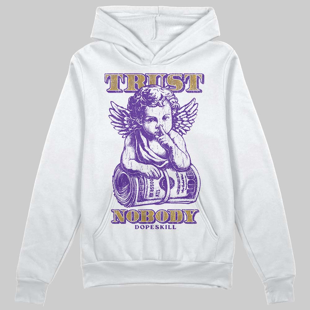 PURPLE Sneakers DopeSkill Hoodie Trust Nobody Graphic Streetwear - White