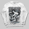 Jordan 5 Retro Wolf Grey (2026) DopeSkill Long Sleeve T-Shirt Drip or Die Graphic Streetwear - White