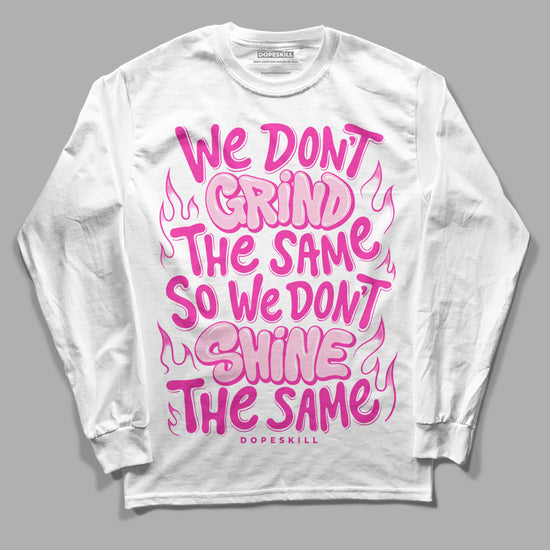 Pink Sneakers DopeSkill Long Sleeve T-Shirt Grind Shine Graphic Streetwear - White