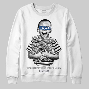 Jordan 9 Retro 'Flint Grey' 2026 DopeSkill Sweatshirt Scared Money Don't Make No Money Graphic Streetwear - White