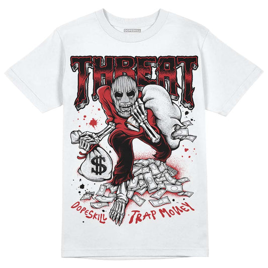 Jordan 12 “Red Taxi” DopeSkill T-Shirt Threat Graphic Streetwear - White