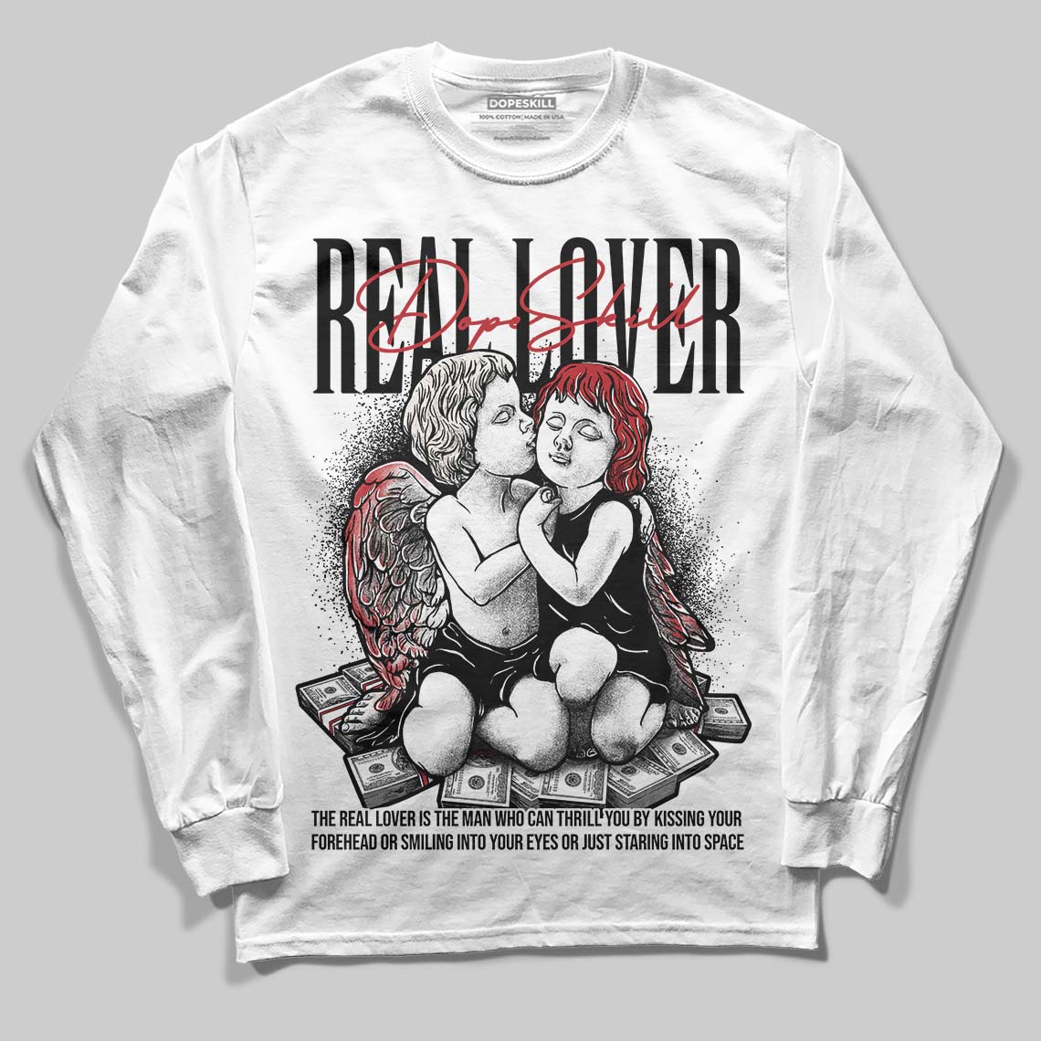 Nigel Sylvester x Jordan 1 Low OG “Nitro” DopeSkill Long Sleeve T-Shirt Real Lover Graphic Streetwear - White