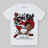 Jordan 5 Retro Fire Red Black Tongue (2025) DopeSkill Toddler Kids T-shirt No Fake Love Graphic Streetwear - White