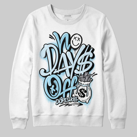 Vans Knu Stack Vintage Satin Dream Blue DopeSkill Sweatshirt No Days Off Graphic Streetwear - White