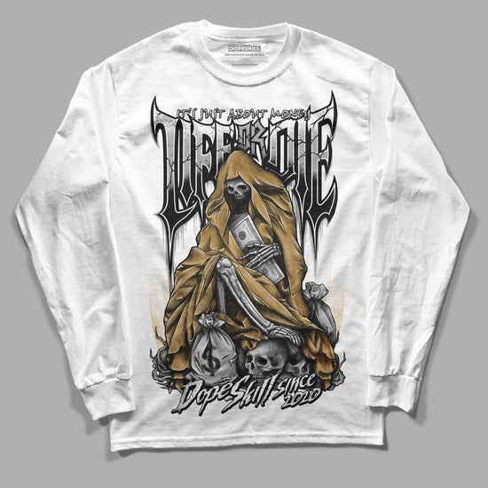 Jordan 11 "Gratitude" DopeSkill Long Sleeve T-Shirt Life or Die Graphic Streetwear - WHite