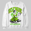 Neon Green Sneakers DopeSkill Sweatshirt Self Made Graphic Streetwear - WHite