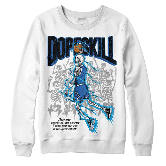 Jordan 11 Low “Space Jam” DopeSkill Sweatshirt Thunder Dunk Graphic Streetwear - White