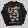 Jordan 5 “Earth/Metallic Gold” DopeSkill Long Sleeve T-Shirt The Mouth With No Droughts Graphic Streetwear - Black