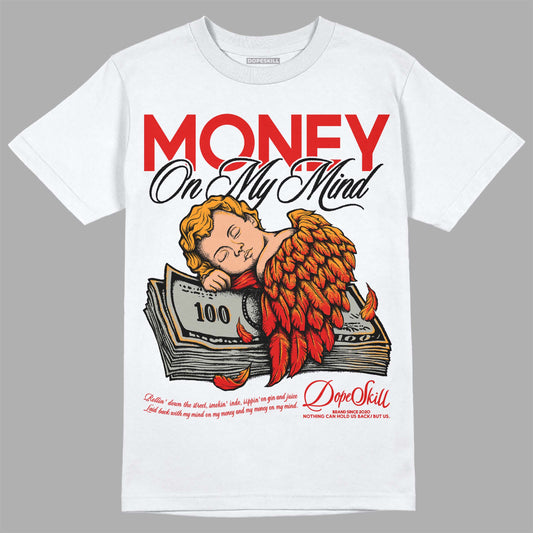 Jordan 3 Retro Fire Red DopeSkill T-Shirt MOMM Graphic Streetwear - White