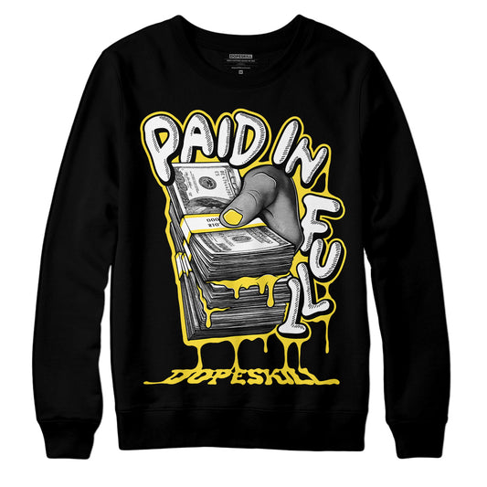 Jordan 11 Low 'Yellow Snakeskin' DopeSkill Sweatshirt Paid In Full Graphic Streetwear  - White 