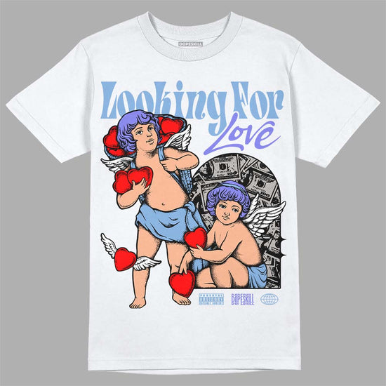 University Blue Sneakers DopeSkill T-Shirt Looking For Love Graphic Streetwear - WHite