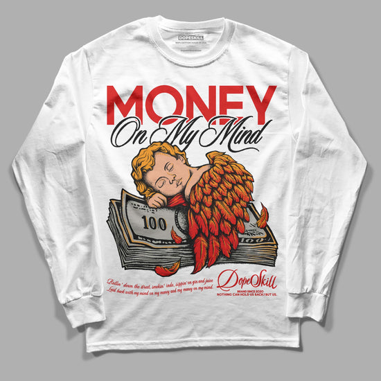 Jordan 3 Fire Red DopeSkill Long Sleeve T-Shirt MOMM Graphic Streetwear - White