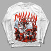 Jordan 6 Retro Toro Bravo DopeSkill Long Sleeve T-Shirt Chillin Graphic Streetwear - White