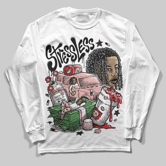 Jordan 1 Low OG “Rust Pink” DopeSkill Long Sleeve T-Shirt Stressless Graphic Streetwear - White 