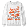 Jordan 3 Georgia Peach DopeSkill SweatshirtLOVE Graphic Streetwear - WHite