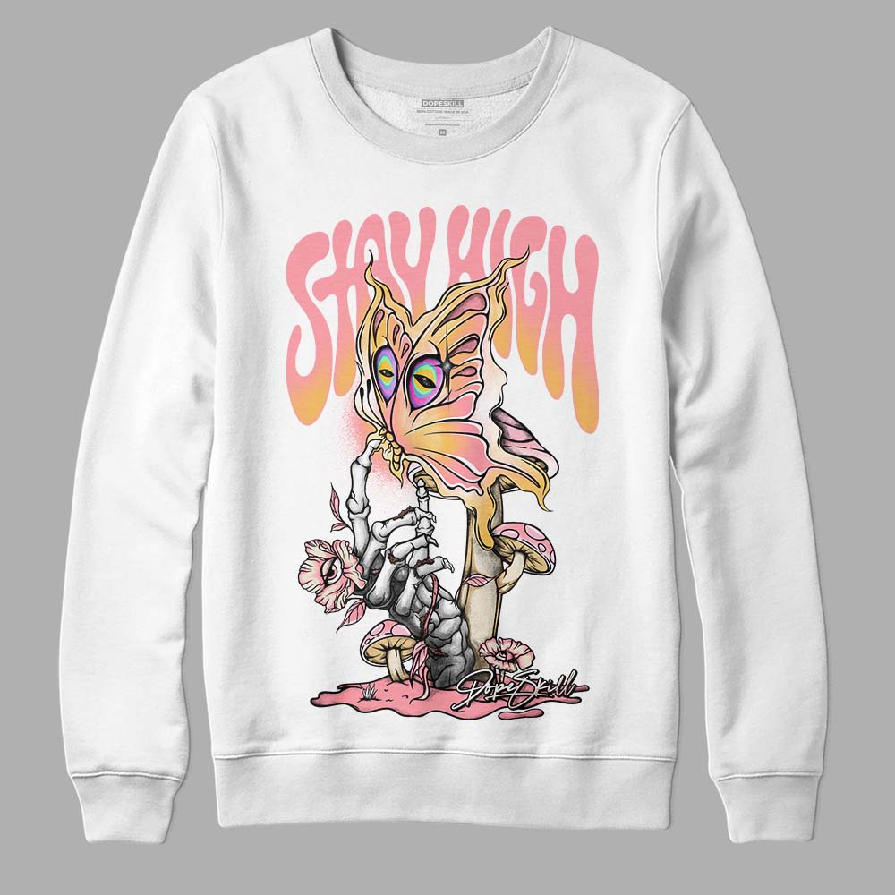 Jordan 3 GS “Red Stardust” DopeSkill Sweatshirt Stay High Graphic Streetwear - White