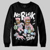 Jordan 4 Retro Valentine's Day (2026) (GS) DopeSkill Sweatshirt No Risk No Story Graphic Streetwear - black