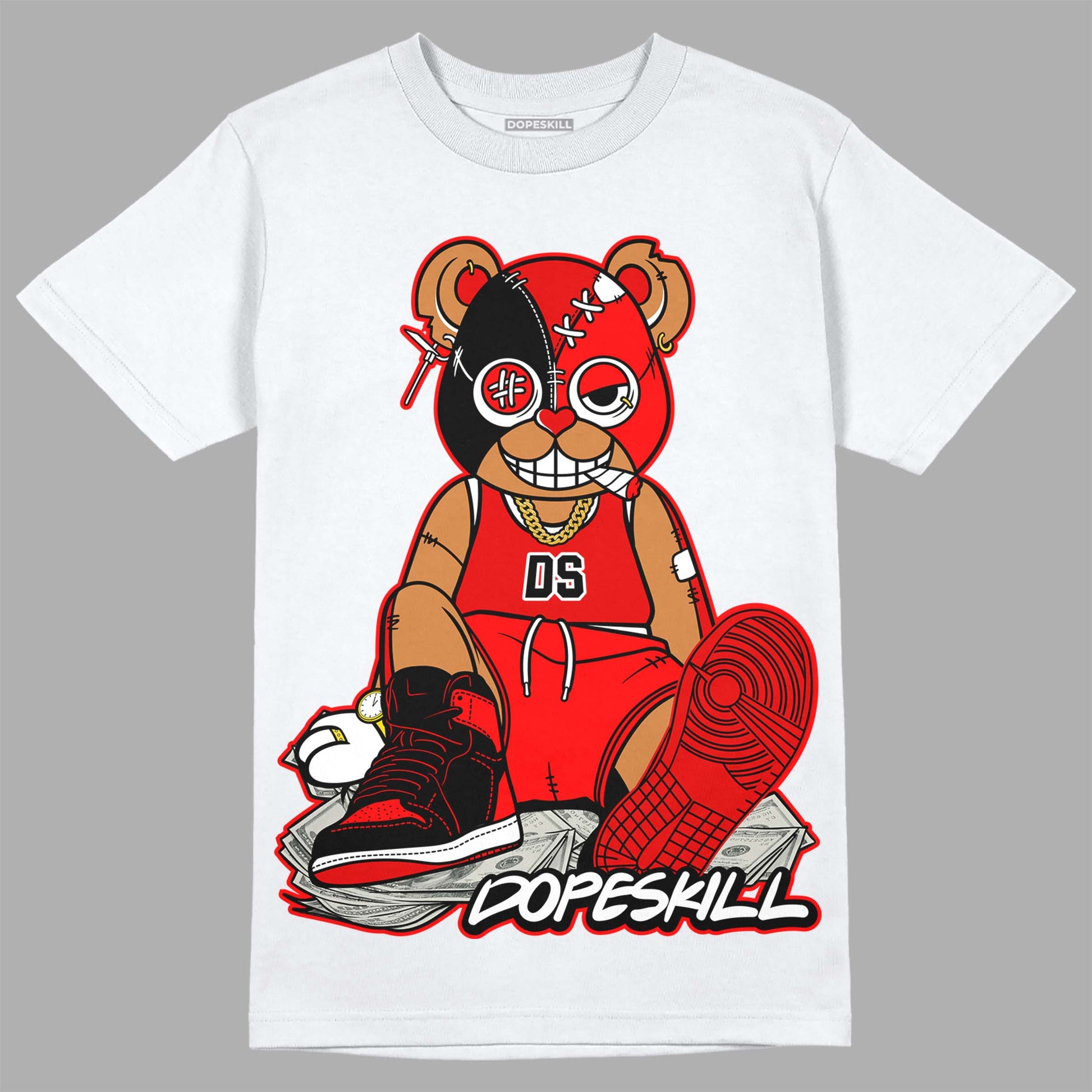 Jordan 1 Retro High OG "Satin Bred" DopeSkill T-Shirt Greatest Graphic Streetwear - White 