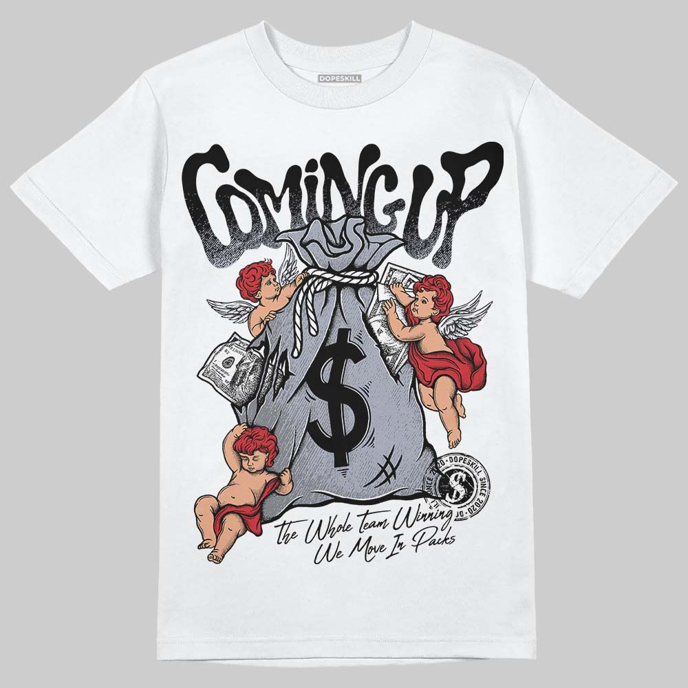 Jordan 4 “Bred Reimagined” DopeSkill T-Shirt Money Bag Coming Up  Graphic Streetwear -= White 