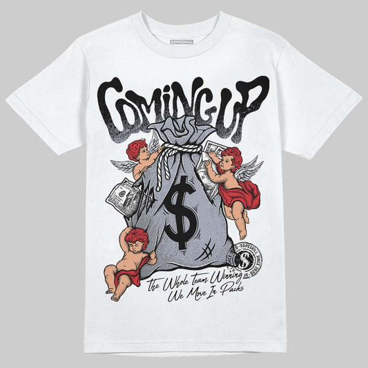 Jordan 4 “Bred Reimagined” DopeSkill T-Shirt Money Bag Coming Up  Graphic Streetwear -= White 