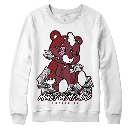 Jordan 1 Retro High OG “Team Red” DopeSkill Sweatshirt MOMM Bear Graphic Streetwear - White