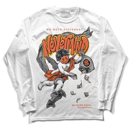 Jordan 3 Georgia Peach DopeSkill Long Sleeve T-Shirt Nevermind Graphic Streetwear - White