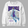 Jordan 3 Dark Iris DopeSkill Sweatshirt Thunder Dunk Graphic Streetwear - White 