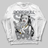 Jordan 5 Retro Wolf Grey (2026) DopeSkill Long Sleeve T-Shirt Stay It Busy Graphic Streetwear - White