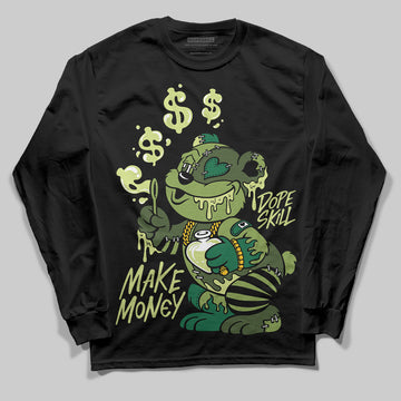 Foamposite Pro 'Pine Green' DopeSkill Long Sleeve T-Shirt Make Money Graphic Streetwear - Black
