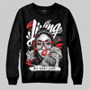 Black and White Sneakers DopeSkill Sweatshirt Living My Best Life Graphic Streetwear  - Black
