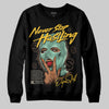 SB Dunk Low Rodeo Tourmaline DopeSkill Sweatshirt Never Stop Hustling Graphic Streetwear - Black
