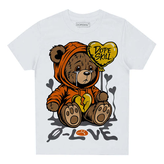 Jordan 3 Retro 'Fear Pack' DopeSkill Toddler Kids T-shirt Broken Bear Graphic Streetwear - White 