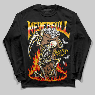 Yellow Sneakers DopeSkill Long Sleeve T-Shirt NeverFull Graphic Streetwear - Black