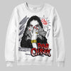 Jordan 9 Retro Fire Red DopeSkill Sweatshirt NPC Graphic Streetwear - White 