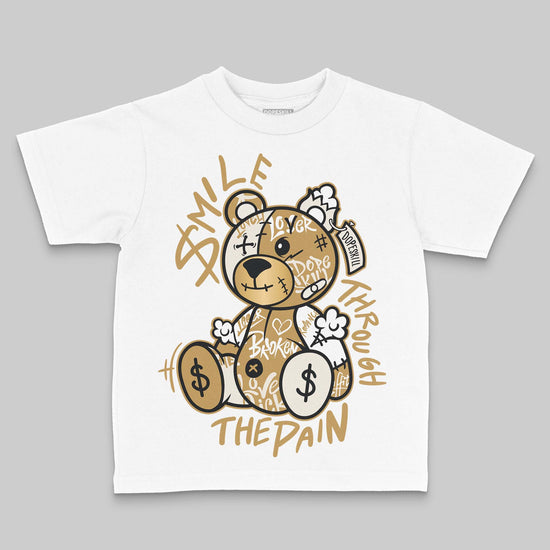 Jordan 11 Low “Mother’s Day” DopeSkill Toddler Kids T-shirt Smile Through The Pain Graphic Streetwear - White