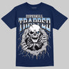 Georgetown 6s DopeSkill College Navy T-shirt Trapped Halloween Graphic