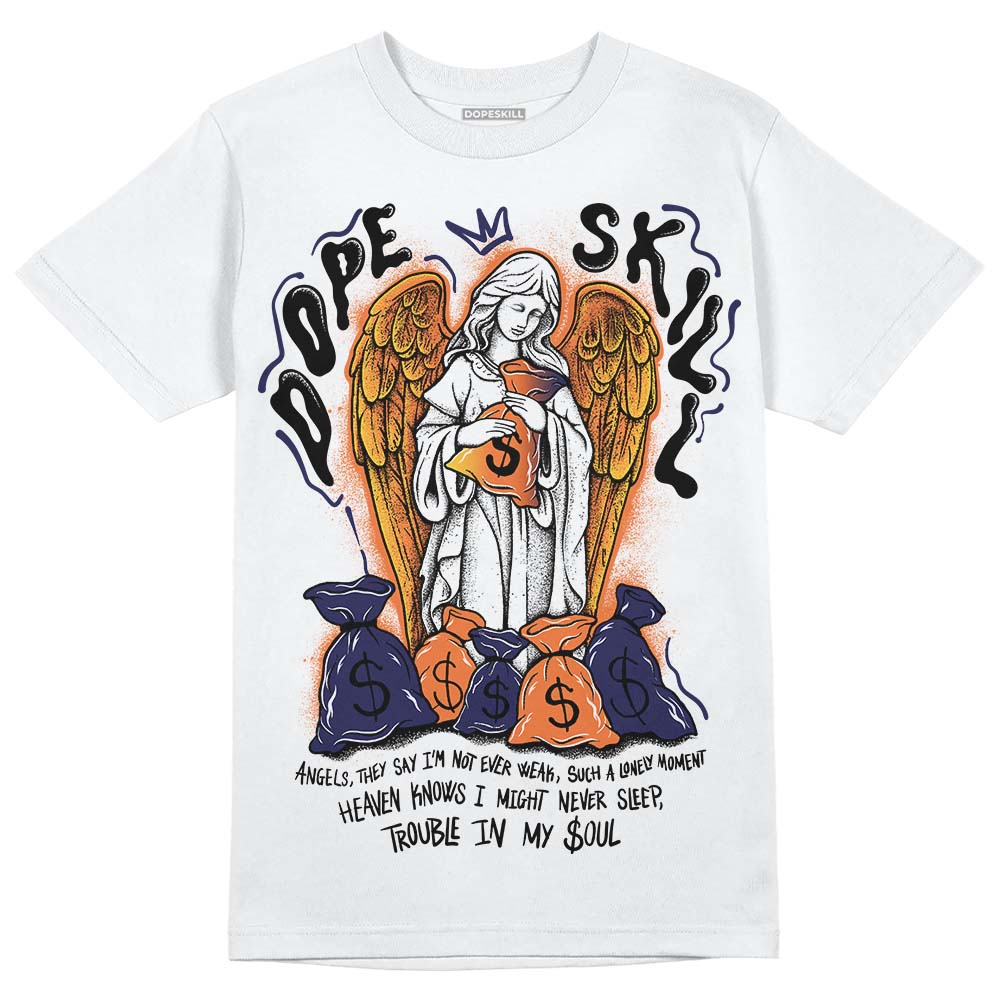 J Balvin x Air Jordan 3 “Rio” DopeSkill T-Shirt Angels Graphic Streetwear - White