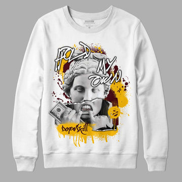 Dunk Yellow Bordeaux DopeSkill Sweatshirt Hold My Own Graphic Streetwear - White