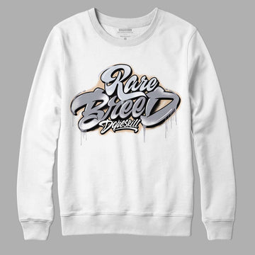 Jordan 4 Retro Frozen Moments DopeSkill Sweatshirt Rare Breed Type Graphic Streetwear - White 