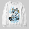 Vans Knu Stack Vintage Satin Dream Blue DopeSkill Sweatshirt Smile Through The Pain Graphic Streetwear - White